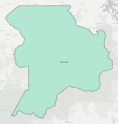Union County GA school district boundaries map