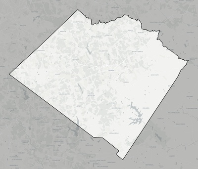Walton County GA county basemap context