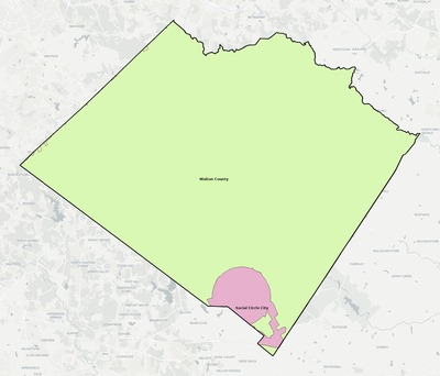 Walton County GA school district boundaries map