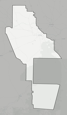 Ware County GA county basemap context