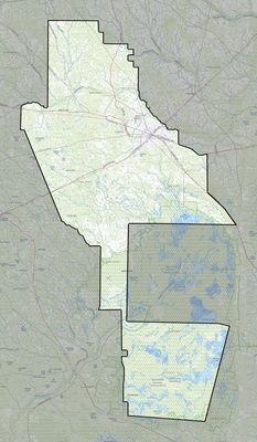 Ware County GA USGS topo map