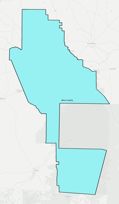 Ware Postcode Map Ware County GIS Maps - Georgia