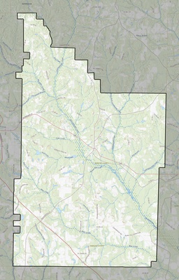 Webster County GA USGS topo map