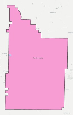 Webster County GA school district boundaries map