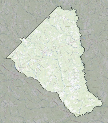 Wheeler County GA USGS topo map