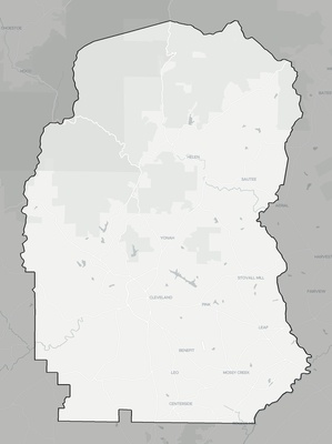White County GA county basemap context