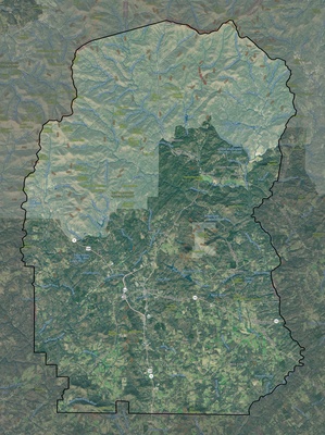 White County GA USGS imagery and topo map