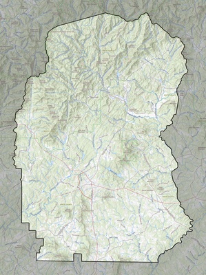 White County GA USGS topo map
