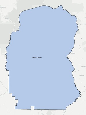 White County GA school district boundaries map