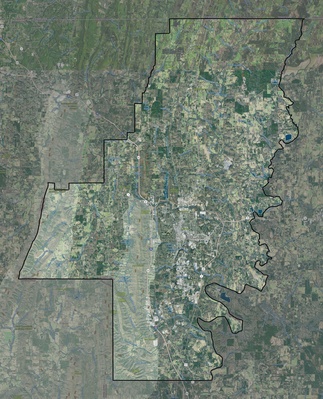 Whitfield County GA USGS imagery and topo map