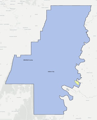 Whitfield County GA school district boundaries map