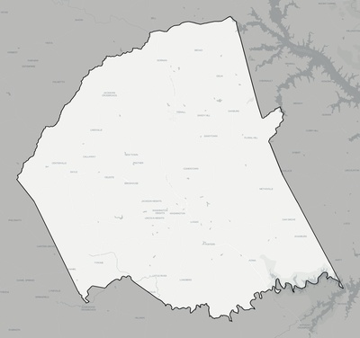 Wilkes County GA county basemap context