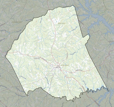 Wilkes County GA USGS topo map