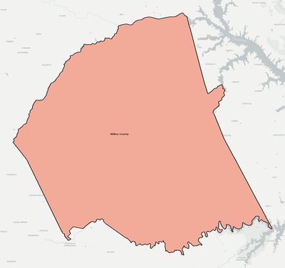 Wilkes County GA school district boundaries map