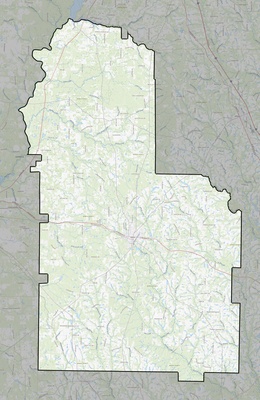 Worth County GA USGS topo map