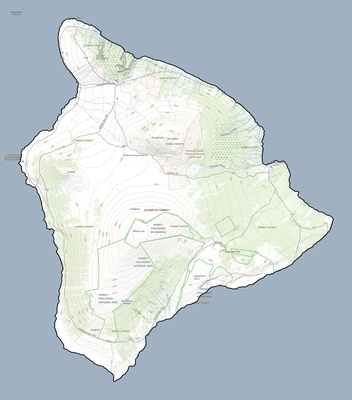 Hawaii County HI USGS topo map