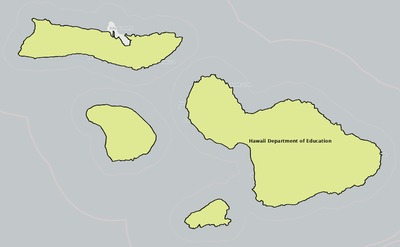 Maui County HI school district boundaries map