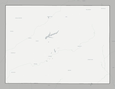 Adams County IA county basemap context