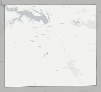 Appanoose County IA county basemap context