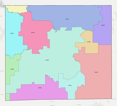 Appanoose County IA ZIP code boundaries map