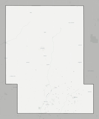 Audubon County IA county basemap context