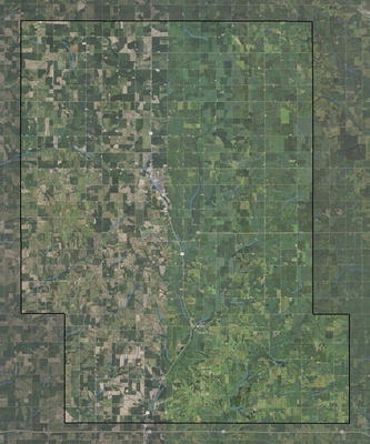 Audubon County IA USGS imagery and topo map