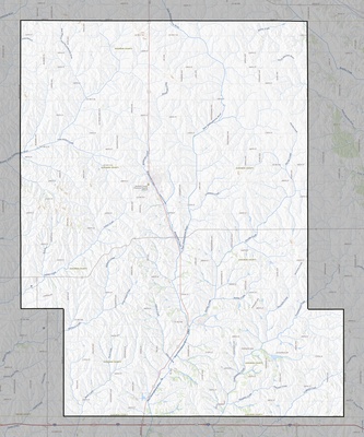 Audubon County IA USGS topo map