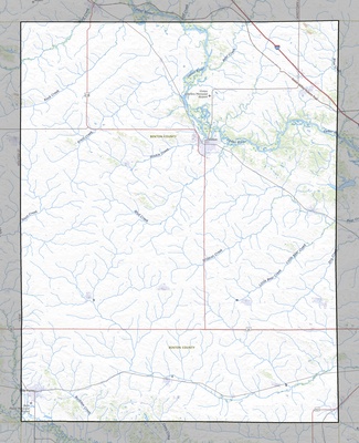 Benton County IA USGS topo map