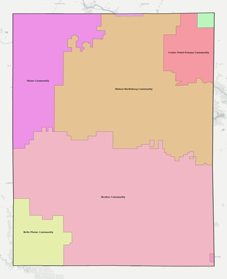 Benton County IA school district boundaries map