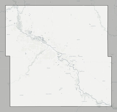 Black Hawk County IA county basemap context