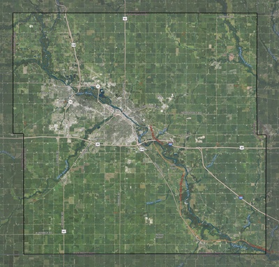 Black Hawk County IA USGS imagery and topo map