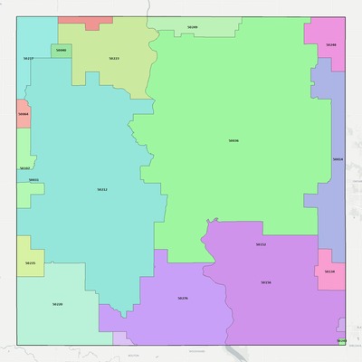 Boone County IA ZIP code boundaries map