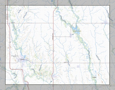 Bremer County IA USGS topo map