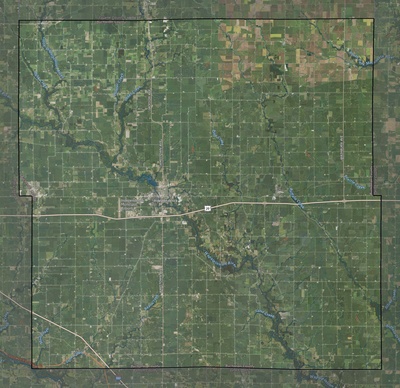 Buchanan County IA USGS imagery and topo map