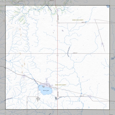 Buena Vista County IA USGS topo map