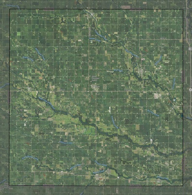 Butler County IA USGS imagery and topo map