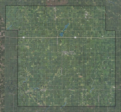Calhoun County IA USGS imagery and topo map
