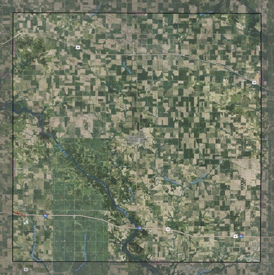 Cedar County IA USGS imagery and topo map