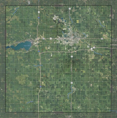 Cerro Gordo County IA USGS imagery and topo map