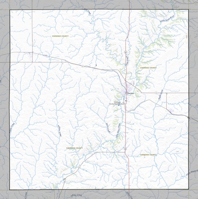 Cherokee County IA USGS topo map