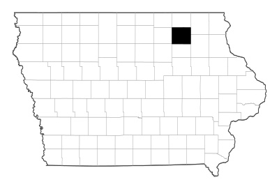 Chickasaw County in Iowa