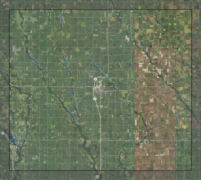 Chickasaw County IA USGS imagery and topo map