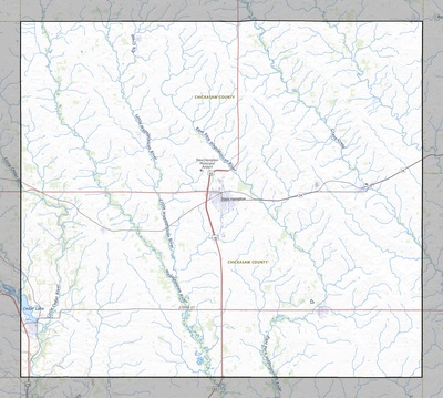 Chickasaw County IA USGS topo map