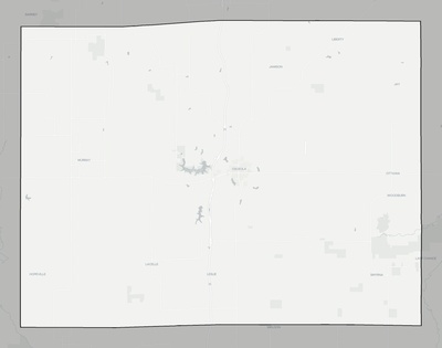 Clarke County IA county basemap context