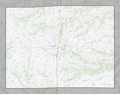 Clarke County IA USGS topo map