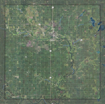 Clay County IA USGS imagery and topo map