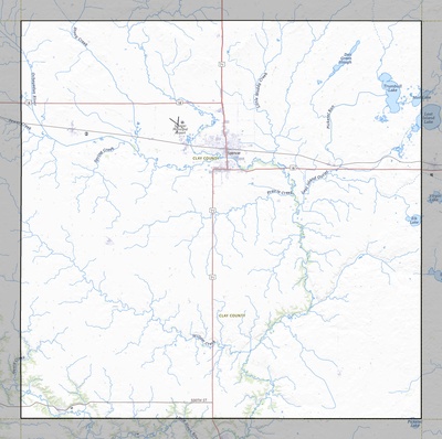 Clay County IA USGS topo map