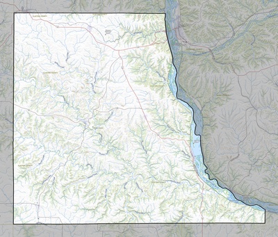Clayton County IA USGS topo map
