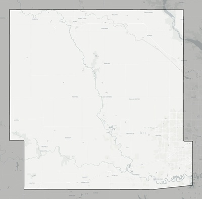 Dallas County IA county basemap context