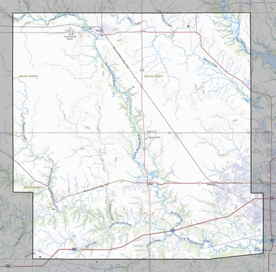 Dallas County IA USGS topo map